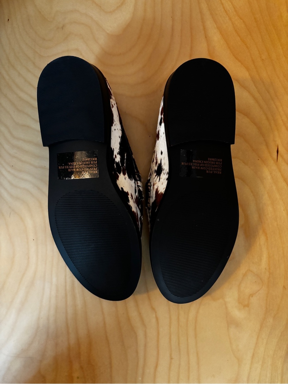 Steve Madden Madison Brown Cow Print Loafers - Picture 3 of 6